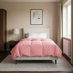 Duvet Estivo Trapuntato Rosa 155 x 220 cm Microfibra