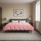 Duvet Estivo Trapuntato Rosa 240 x 260 cm Microfibra