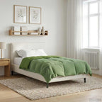 Duvet Estivo Trapuntato Verde 135 x 200 cm Microfibra
