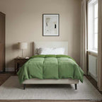 Duvet Estivo Trapuntato Verde 135 x 200 cm Microfibra