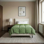 Duvet Estivo Trapuntato Verde 155 x 200 cm Microfibra