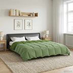 Duvet Estivo Trapuntato Verde 200 x 220 cm Microfibra