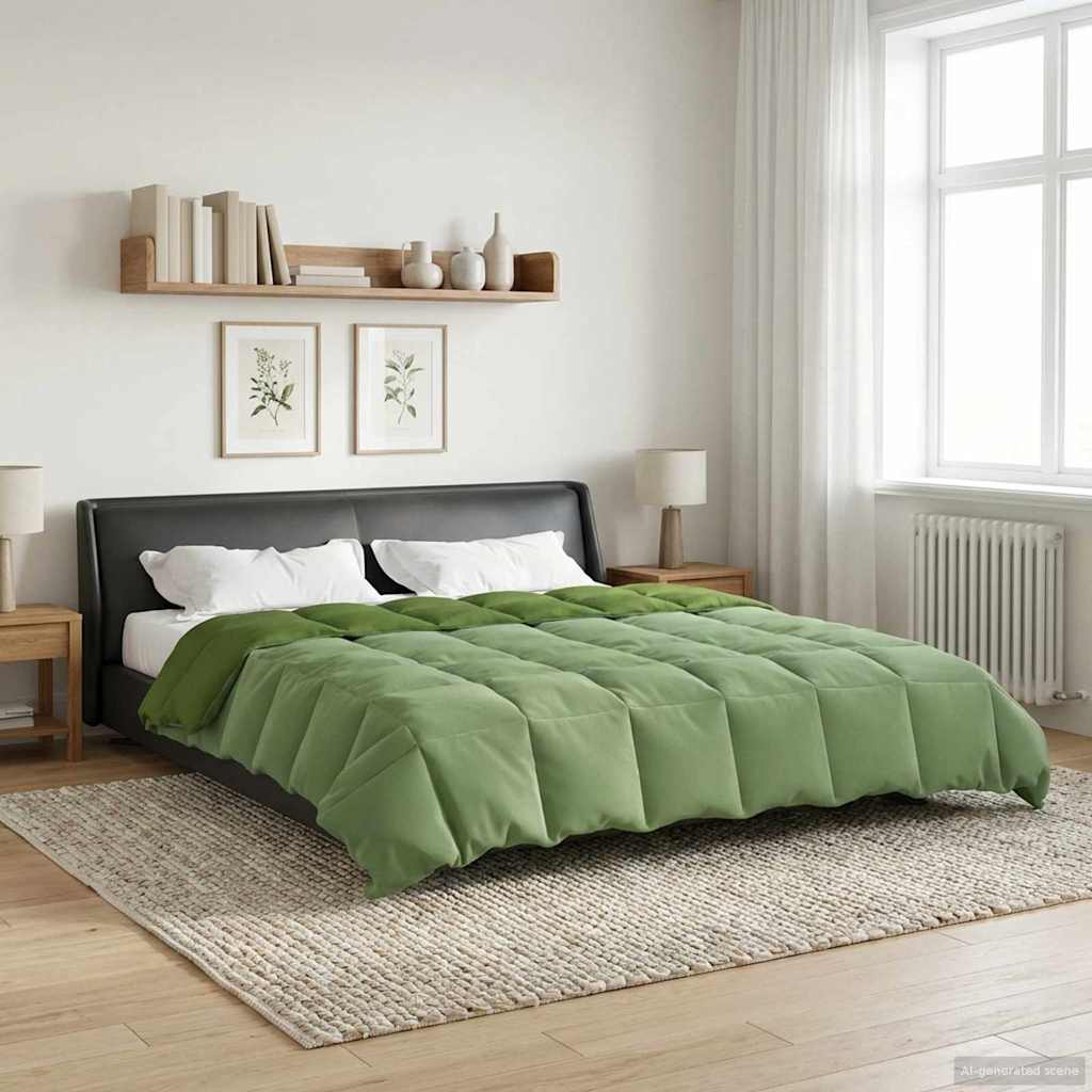 Duvet Estivo Trapuntato Verde 220 x 240 cm Microfibra