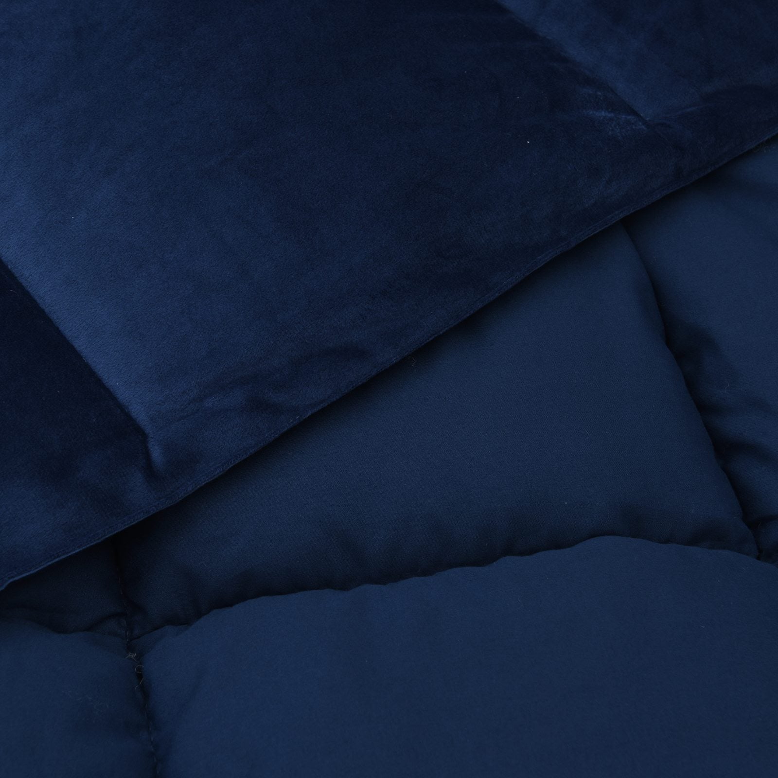Duvet Estivo Trapuntato Blu Scuro 200 x 240 cm Microfibra