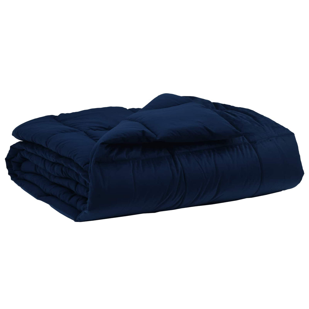 Duvet Estivo Trapuntato Blu Scuro 200 x 220 cm Microfibra