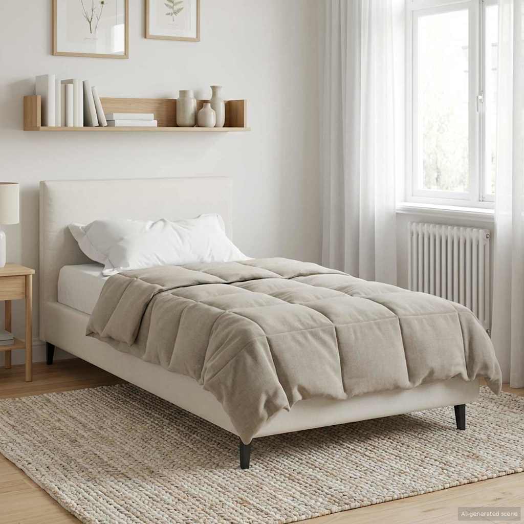 Duvet Estivo Trapuntato Crema 135 x 200 cm Microfibra