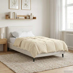 Duvet Estivo Trapuntato Crema 140 x 200 cm Microfibra
