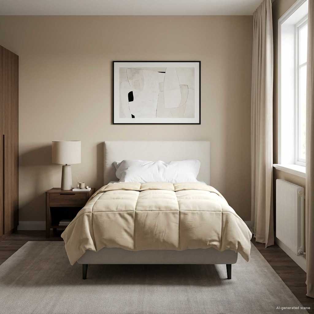 Duvet Estivo Trapuntato Crema 140 x 200 cm Microfibra