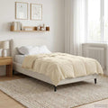Duvet Estivo Trapuntato Crema 155 x 200 cm Microfibra