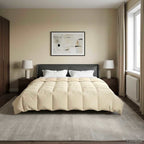 Duvet Estivo Trapuntato Crema 200 x 240 cm Microfibra