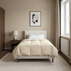 Duvet Estivo Trapuntato Crema 135 x 220 cm Microfibra
