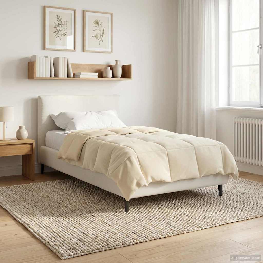 Duvet Estivo Trapuntato Crema 140 x 220 cm Microfibra