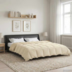 Duvet Estivo Trapuntato Crema 200 x 220 cm Microfibra