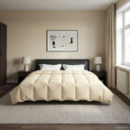 Duvet Estivo Trapuntato Crema 200 x 220 cm Microfibra