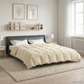 Duvet Estivo Trapuntato Crema 220 x 240 cm Microfibra