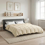 Duvet Estivo Trapuntato Crema 220 x 240 cm Microfibra