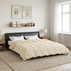 Duvet Estivo Trapuntato Crema 220 x 260 cm Microfibra