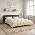Duvet Estivo Trapuntato Crema 240 x 260 cm Microfibra