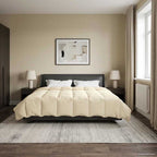 Duvet Estivo Trapuntato Crema 240 x 260 cm Microfibra