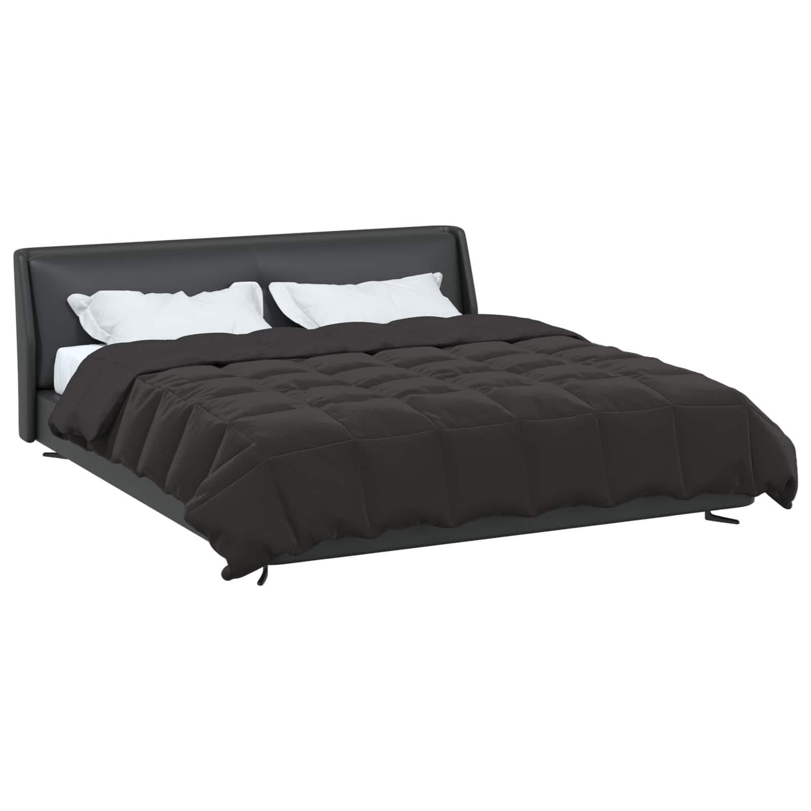 Piumone Completo Annuale Antracite 200 x 220 cm Microfibra