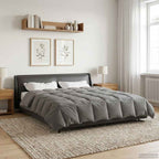 Piumone Completo Annuale Grigio chiaro 220 x 260 cm Microfibra