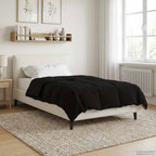 Piumone Completo Annuale Nero 140 x 200 cm Microfibra