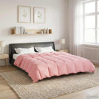 Piumone Completo Annuale Rosa 200 x 200 cm Microfibra