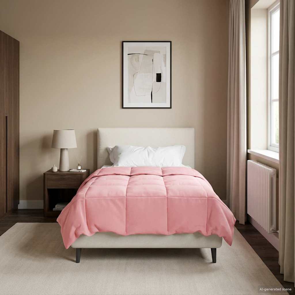 Piumone Completo Annuale Rosa 155 x 220 cm Microfibra