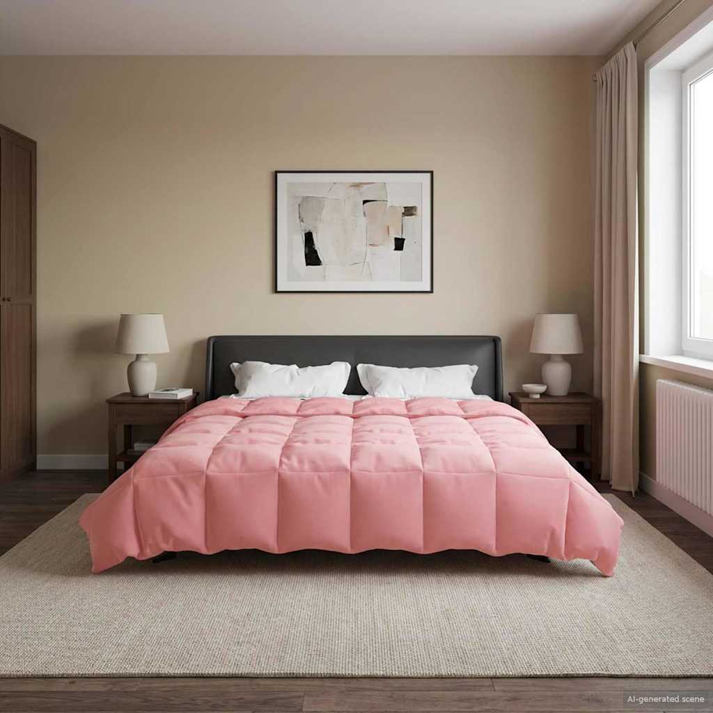 Piumone Completo Annuale Rosa 220 x 240 cm Microfibra