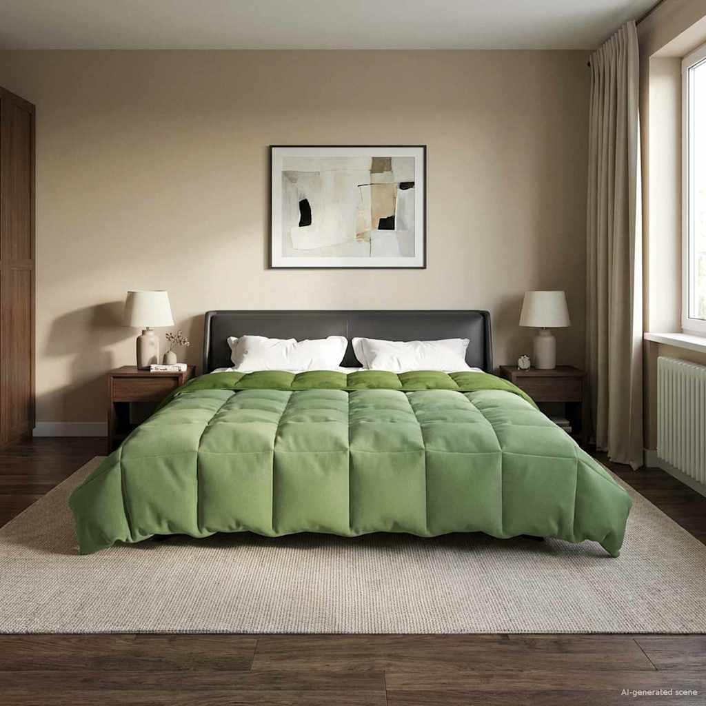 Piumone Completo Annuale Verde 200 x 240 cm Microfibra