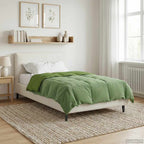 Piumone Completo Annuale Verde 140 x 220 cm Microfibra