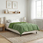 Piumone Completo Annuale Verde 155 x 220 cm Microfibra