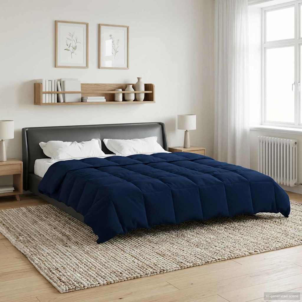 Piumone Completo Annuale Blu Scuro 200 x 240 cm Microfibra