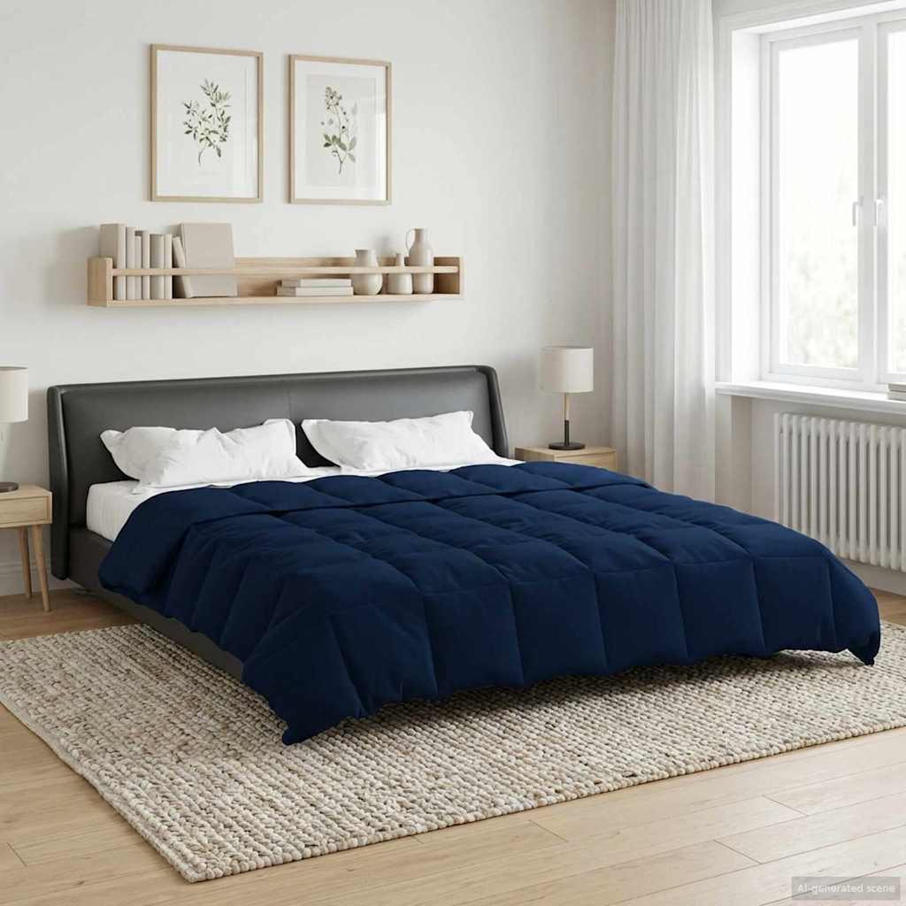 Piumone Completo Annuale Blu Scuro 240 x 260 cm Microfibra
