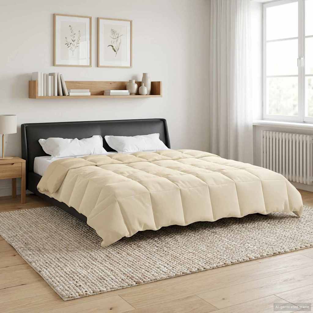 Piumone Completo Annuale Crema 200 x 200 cm Microfibra