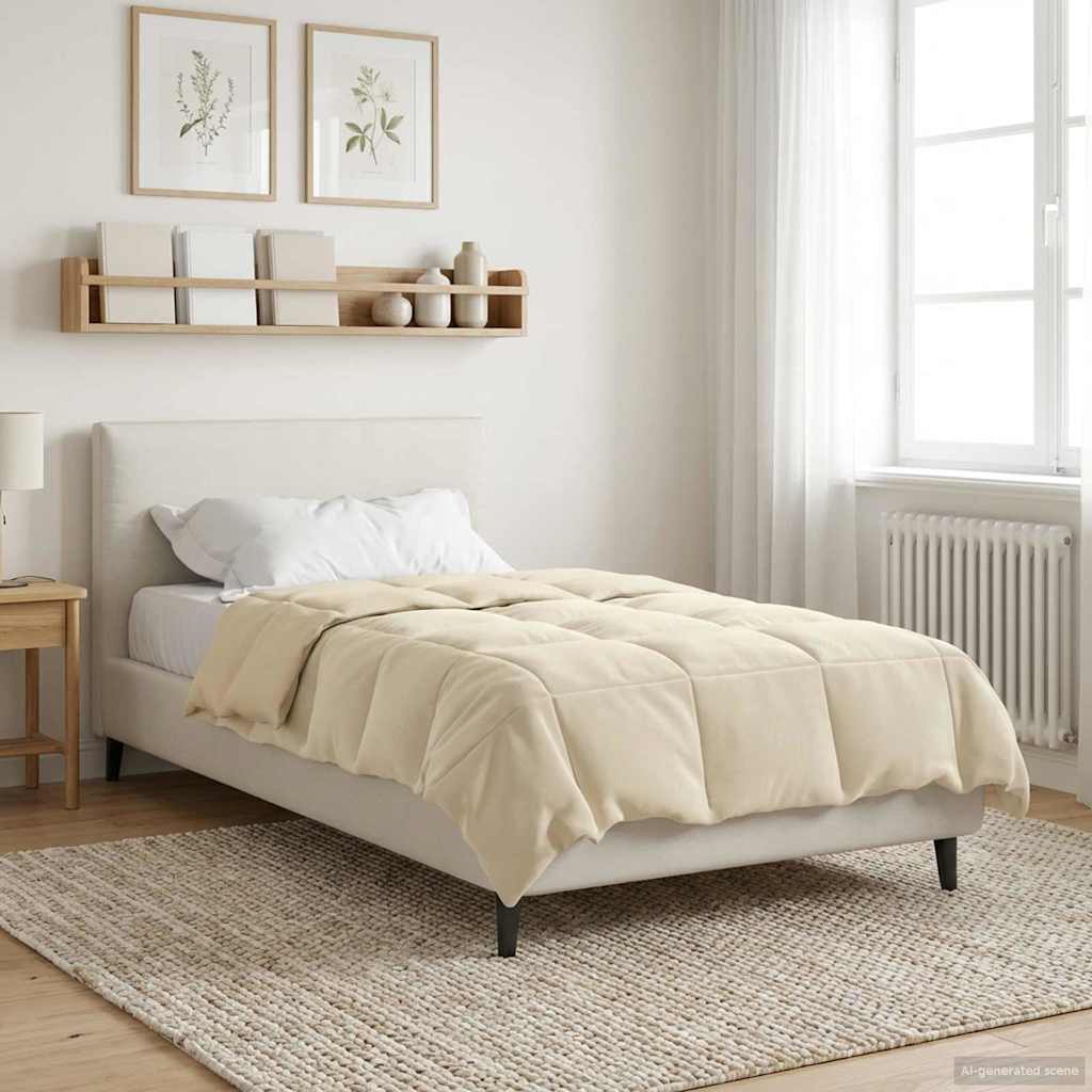 Piumone Completo Annuale Crema 135 x 220 cm Microfibra