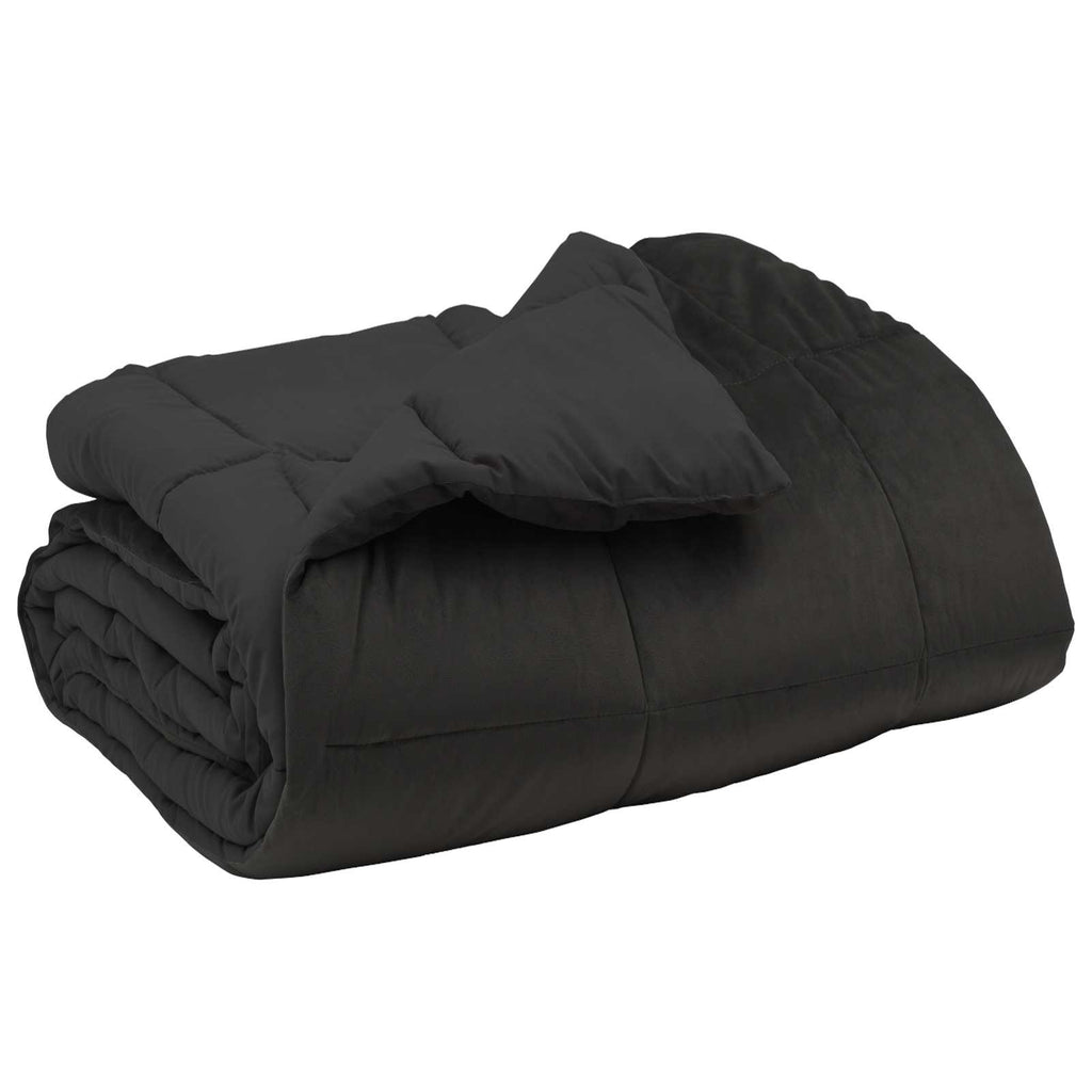Duvet Invernale Trapuntato Antracite 240 x 260 cm Microfibra