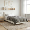 Duvet Invernale Grigio chiaro 135 x 200 cm Microfibra