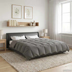 Duvet Invernale Grigio chiaro 200 x 200 cm Microfibra
