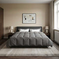Duvet Invernale Grigio chiaro 200 x 200 cm Microfibra