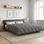 Duvet Invernale Grigio chiaro 200 x 240 cm Microfibra