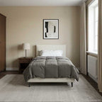Duvet Invernale Grigio chiaro 140 x 220 cm Microfibra