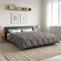 Duvet Invernale Grigio chiaro 220 x 260 cm Microfibra