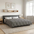 Duvet Invernale Grigio chiaro 240 x 260 cm Microfibra