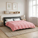 Duvet Invernale Trapuntato Rosa 200 x 240 cm Microfibra
