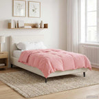 Duvet Invernale Trapuntato Rosa 135 x 220 cm Microfibra