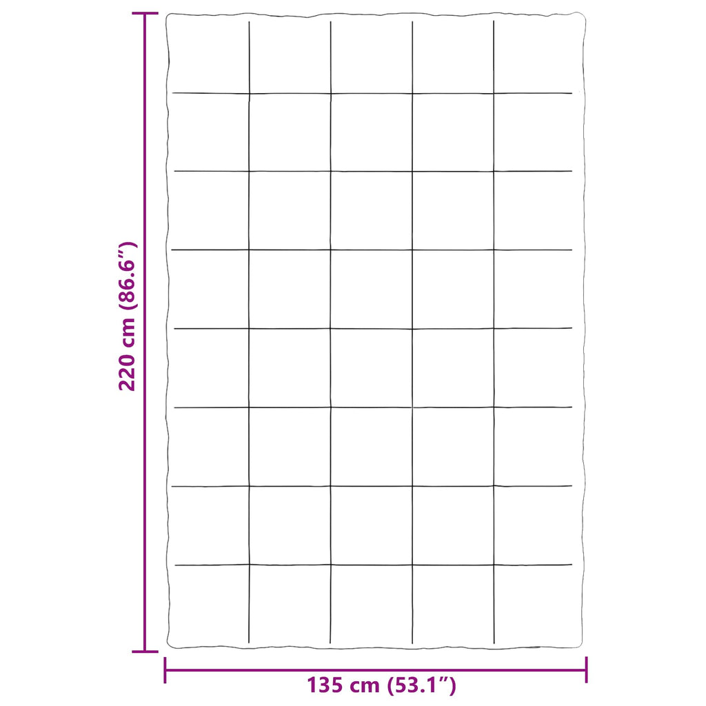 Duvet Invernale Trapuntato Rosa 135 x 220 cm Microfibra