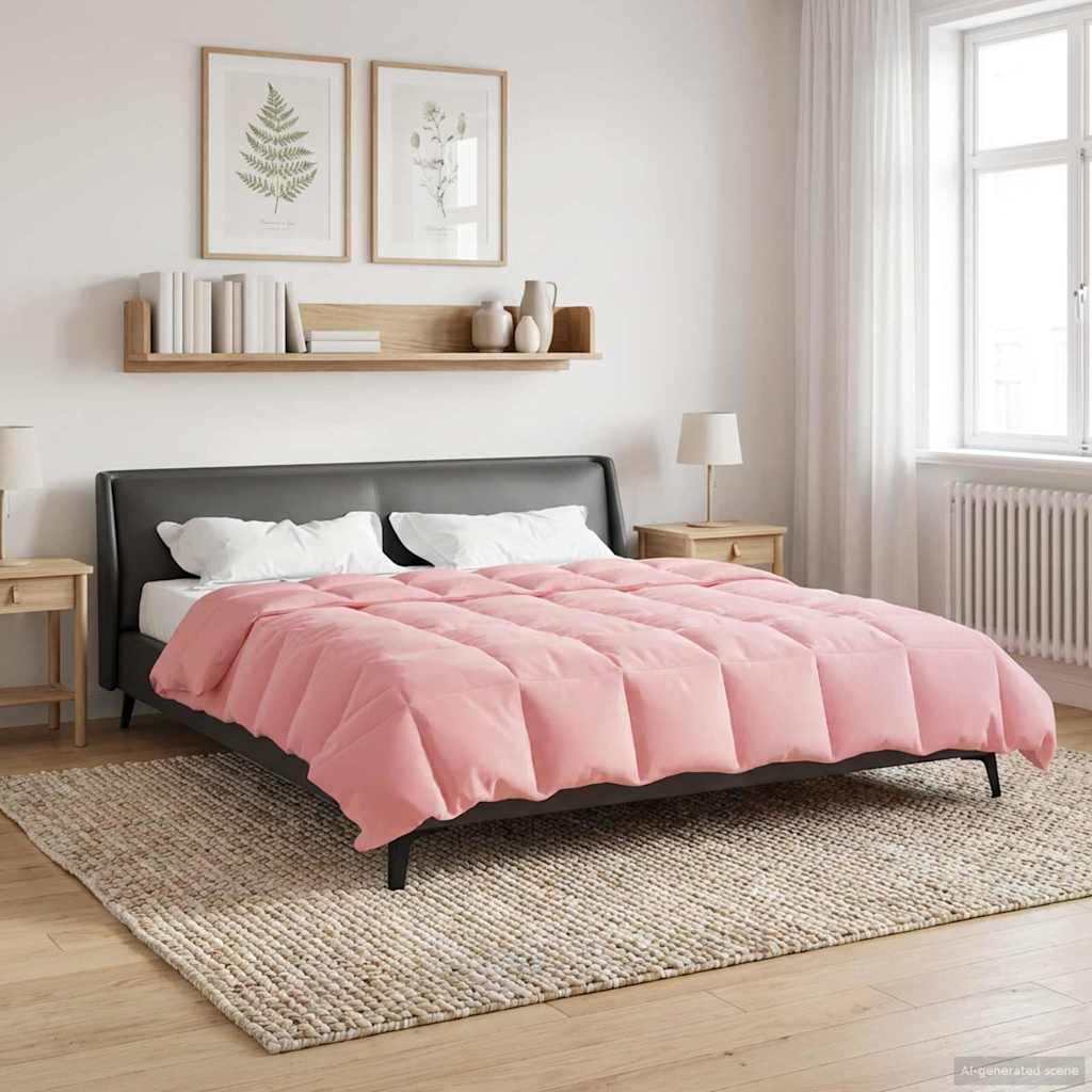 Duvet Invernale Trapuntato Rosa 200 x 220 cm Microfibra