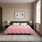 Duvet Invernale Trapuntato Rosa 200 x 220 cm Microfibra