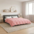 Duvet Invernale Trapuntato Rosa 220 x 240 cm Microfibra